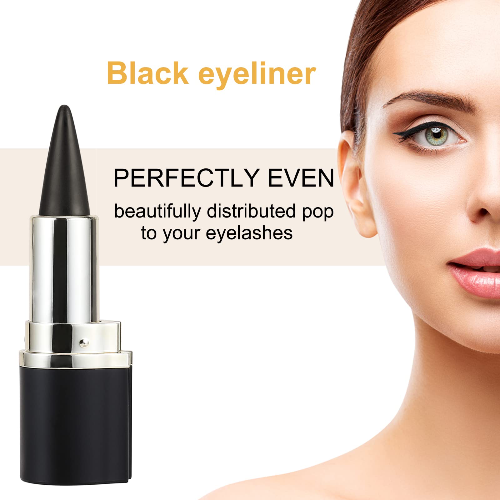 Boobeen Eyeliner Pencil - Black Eyeliner Pen Gel - Quick Drying Formula Eye Liner - Waterproof Smudge-proof All Day Eyeliner Makeup - Long Lasting Create Statement Eye Look (Dark grey)