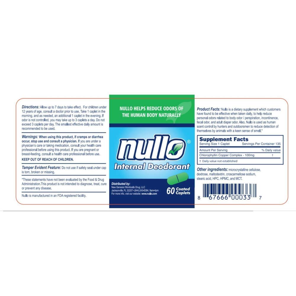 Nullo Nullo Internal Deodorant Tablets