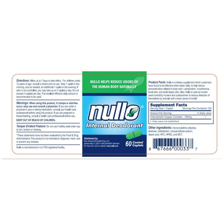 Nullo Nullo Internal Deodorant Tablets