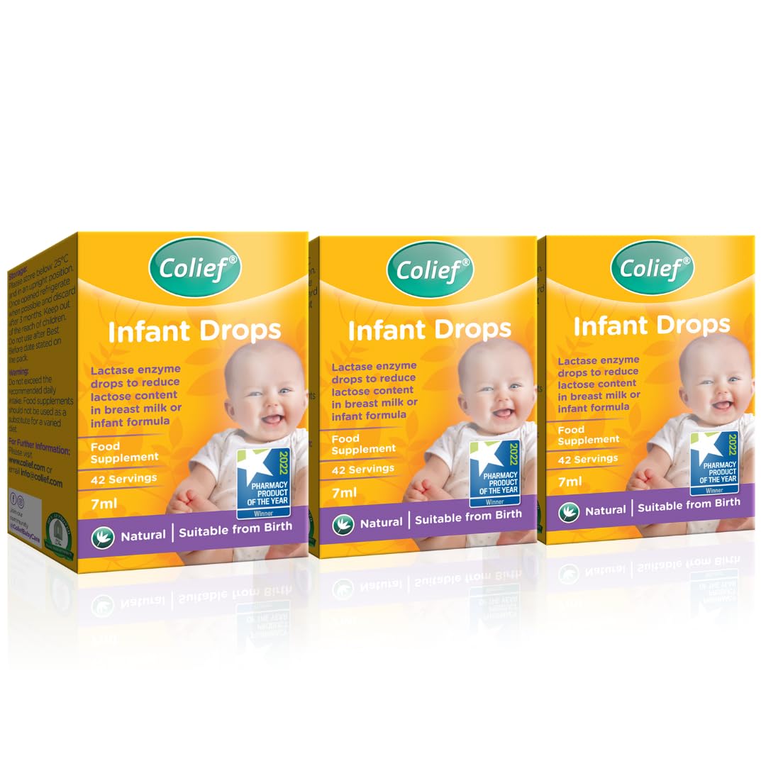 Colief Infant Digestive Aid | Gas Drops for Babies | Lactase Enzyme Drops for Infants | 1.50 Fl Oz (Pack of 3)