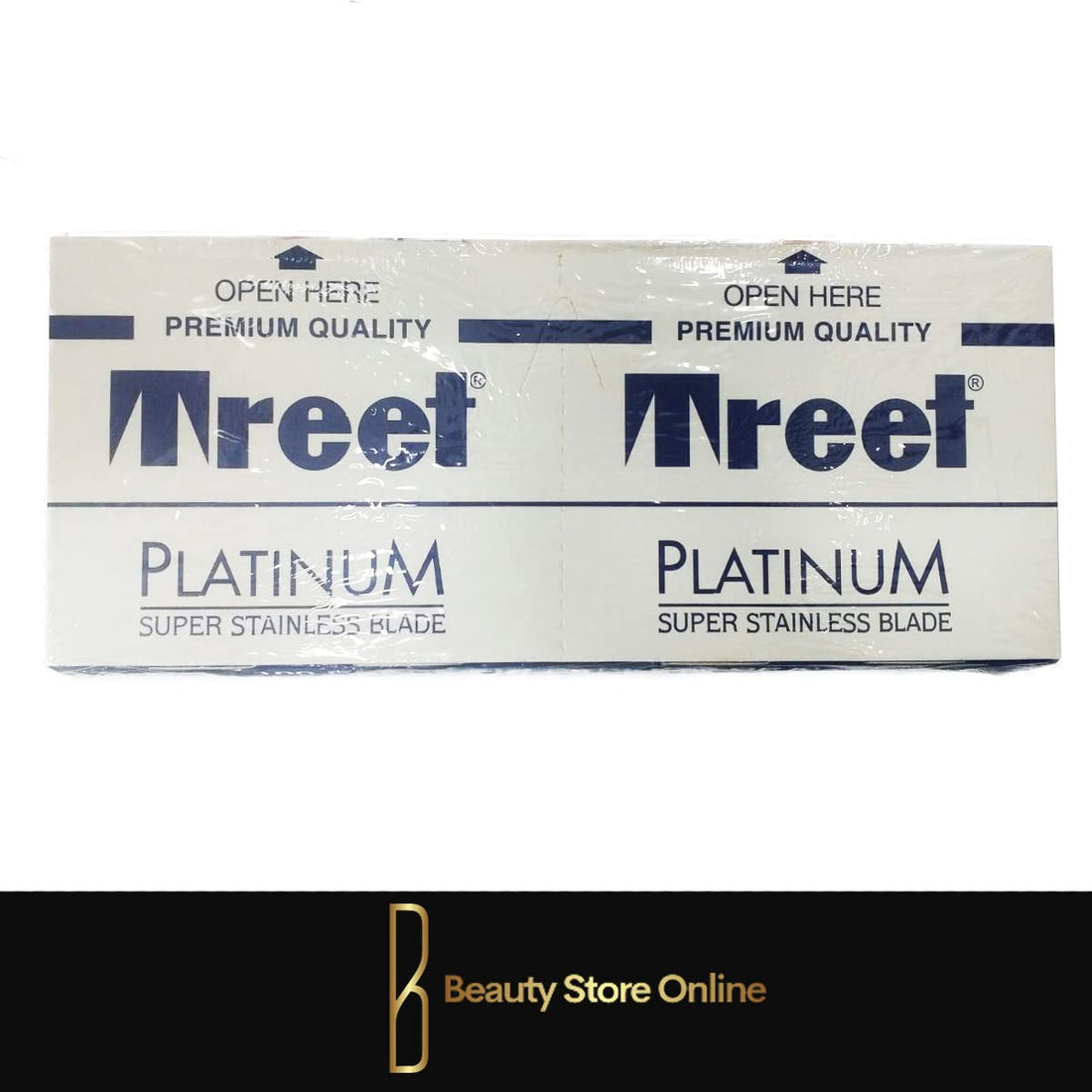 100 Treet Platinum Super Stainless Double Edge Razor Blades