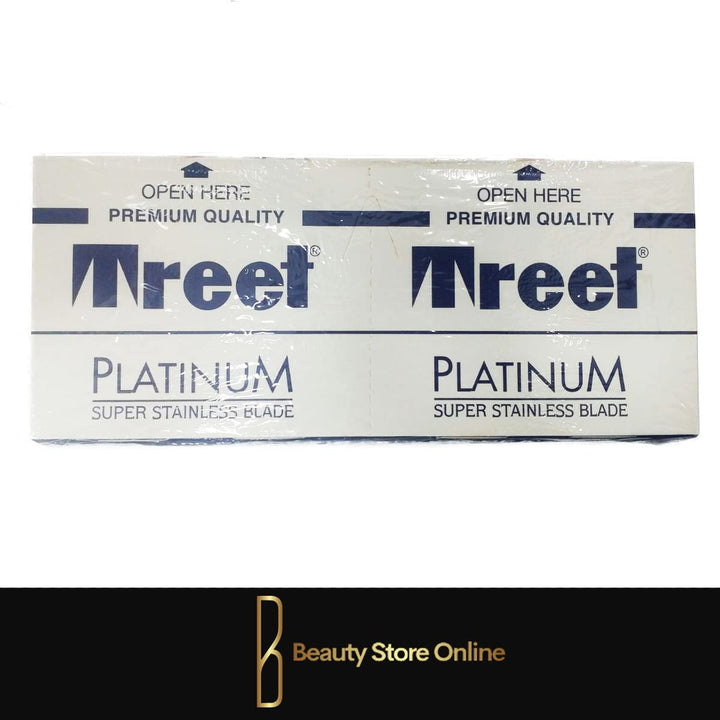 100 Treet Platinum Super Stainless Double Edge Razor Blades