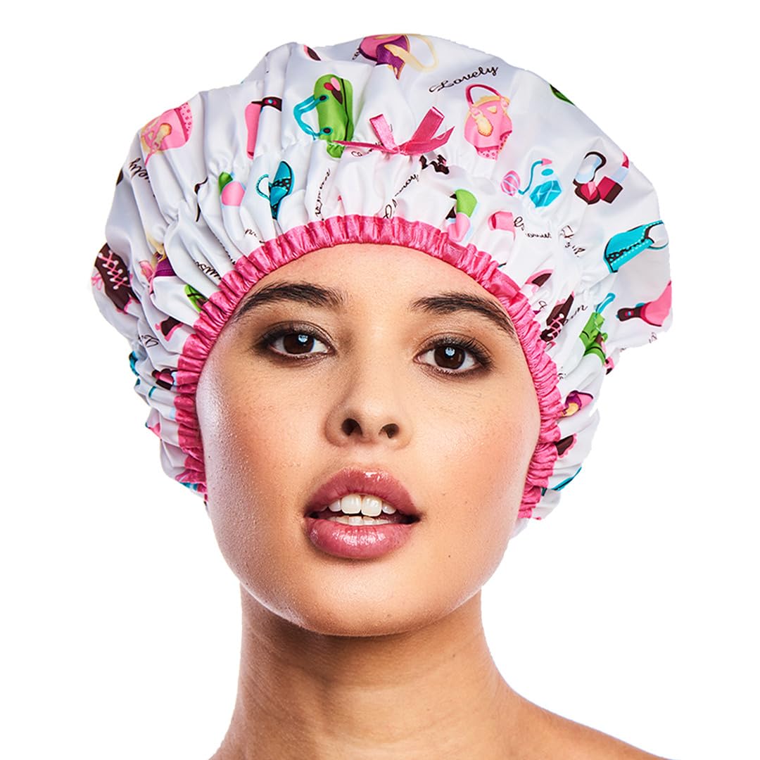Betty Dain Fashionista Collection Mold Resistant Lined Shower Cap, Diva
