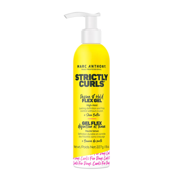 Marc Anthony Define & Hold Flex Hair Styling Gel, Strictly Curls - Medium to Coarse Curls - High Hold, Long-Lasting Frizz Control & Added Shine with Shea Butter - Anti-Frizz Hair Products for Women