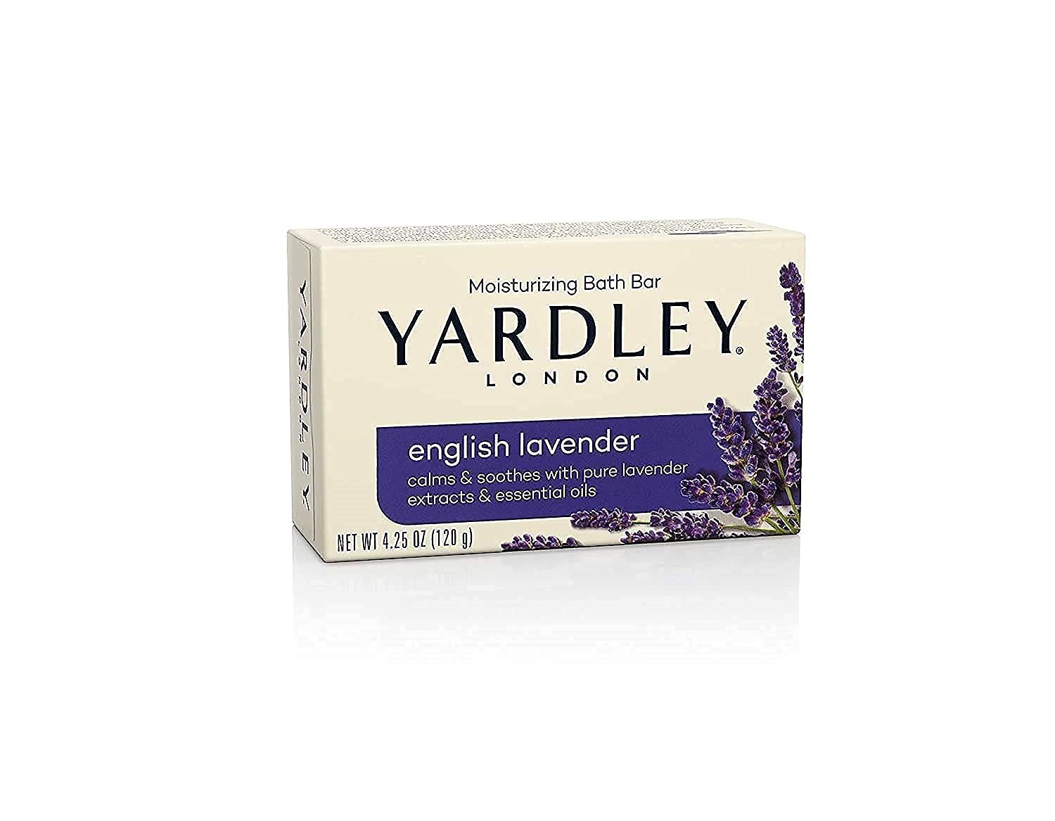 Yardley London English Lavender 4 Bar 4.25 oz (Packaging may vary)