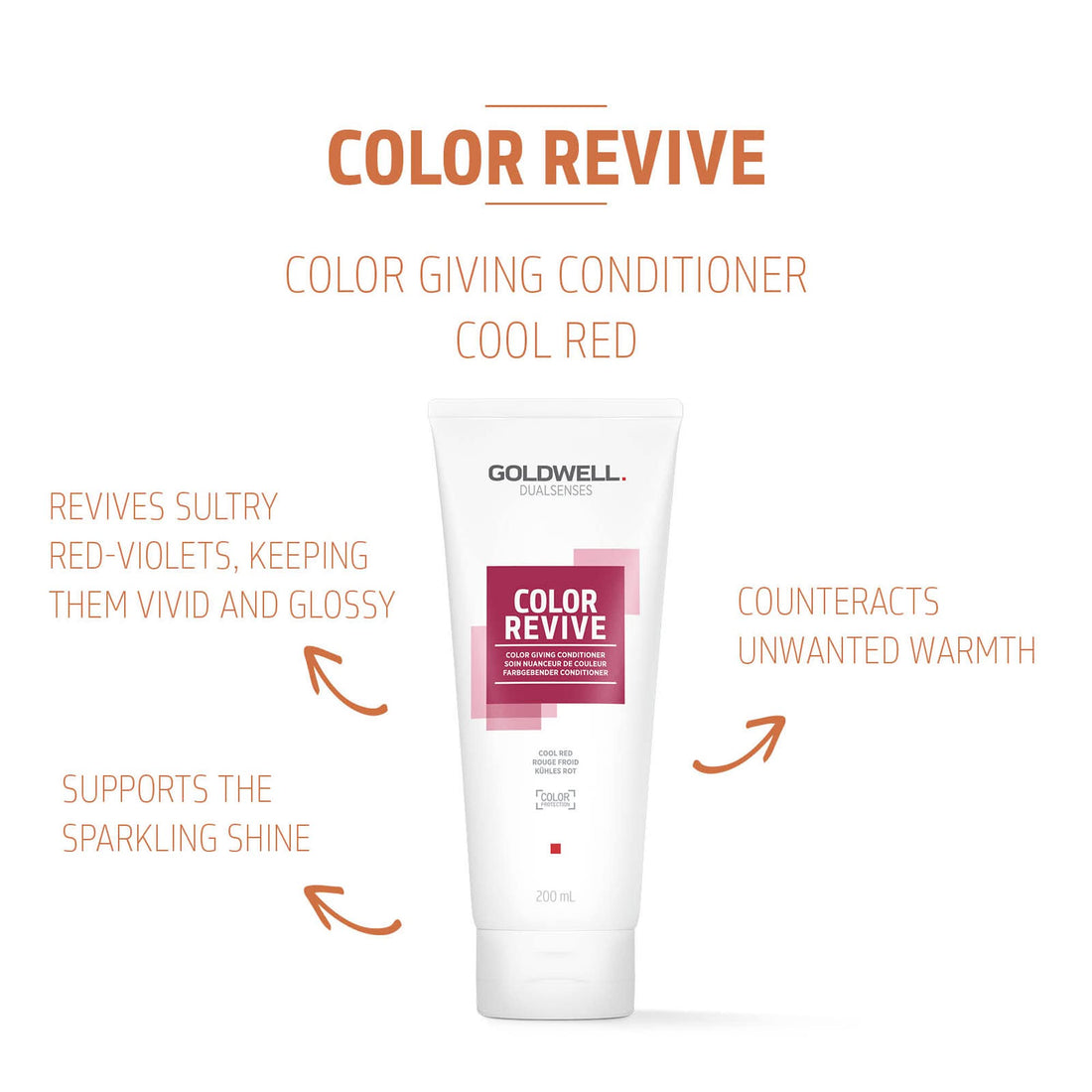 Goldwell Dualsenses Color Revive Color Conditioner COOL RED 200ML