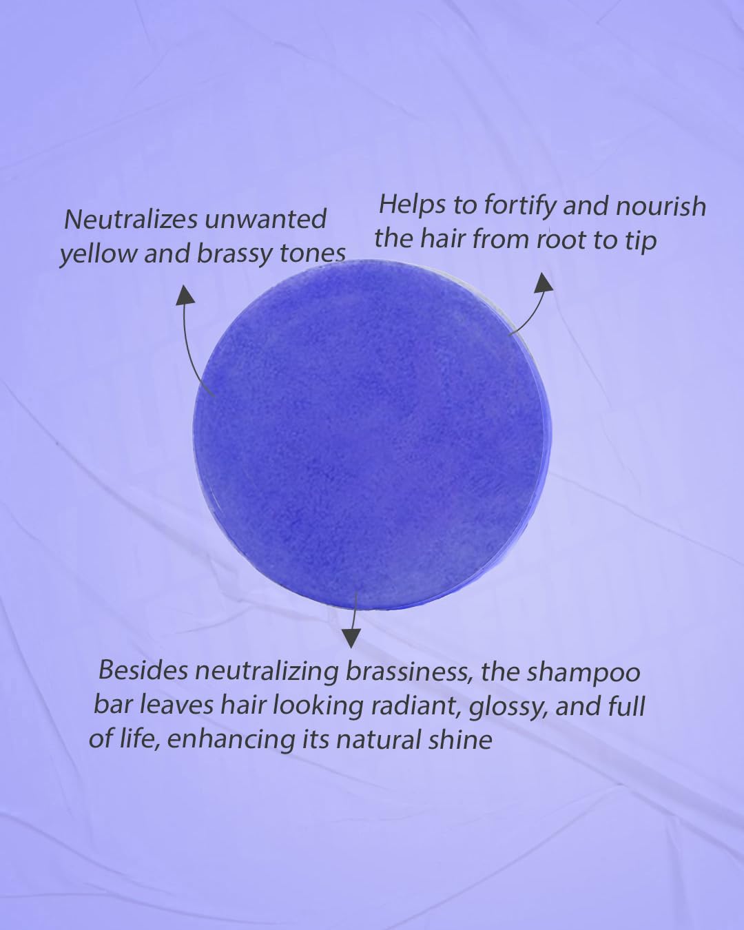 modayeri alisveriste yeni moda Purple Shampoo Bar with Biotin - Neutralize Brassy Tones & Strengthening Formula Solid Shampoo Bar - for Blonde, Lightened & Gray Hair, Vegan - Long-Lasting, 3.2 oz