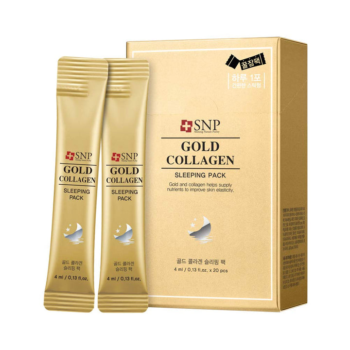 SNP Gold Collagen Sleeping Pack 20x4ml/0.13oz
