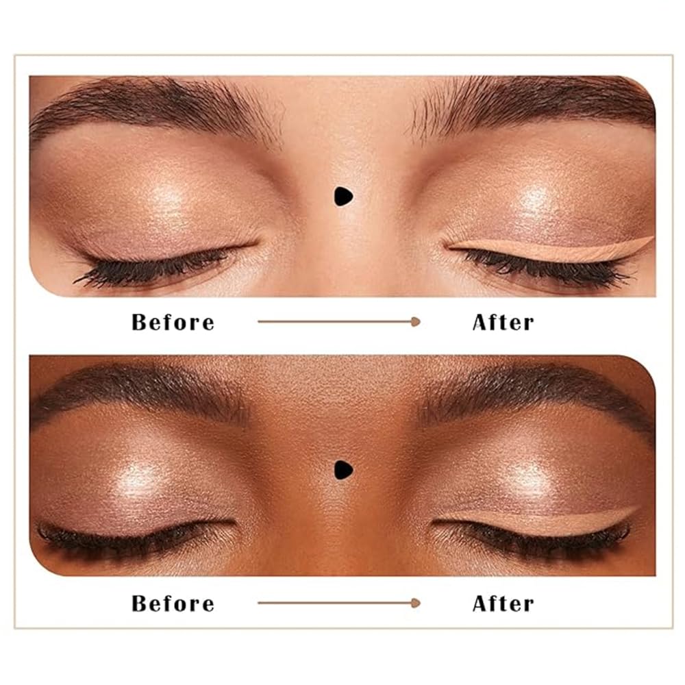 GHFCZOO 2pcs Sharpenable Gel Eyeliner Pencil, Waterproof Smudge-Proof Long Lasting Eye Liner Pen, Smooth Multi-Use Eye Makeup (03 Nude, 2pcs)