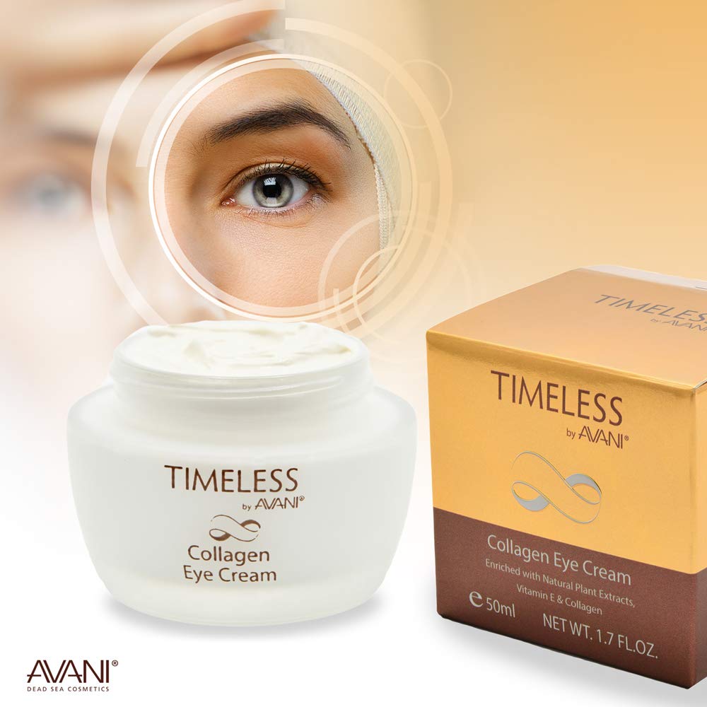 Timeless by AVANI Collagen Eye CreamTimeless By AVANI Dead Sea Cosmetics Collagen Eye Cream ââ‚¬â€œ Anti-Aging, Antioxidant ââ‚¬â€œ For Wrinkles, Puffiness, Fine Lines ââ‚¬â€œ 1.7 Fl. Oz.