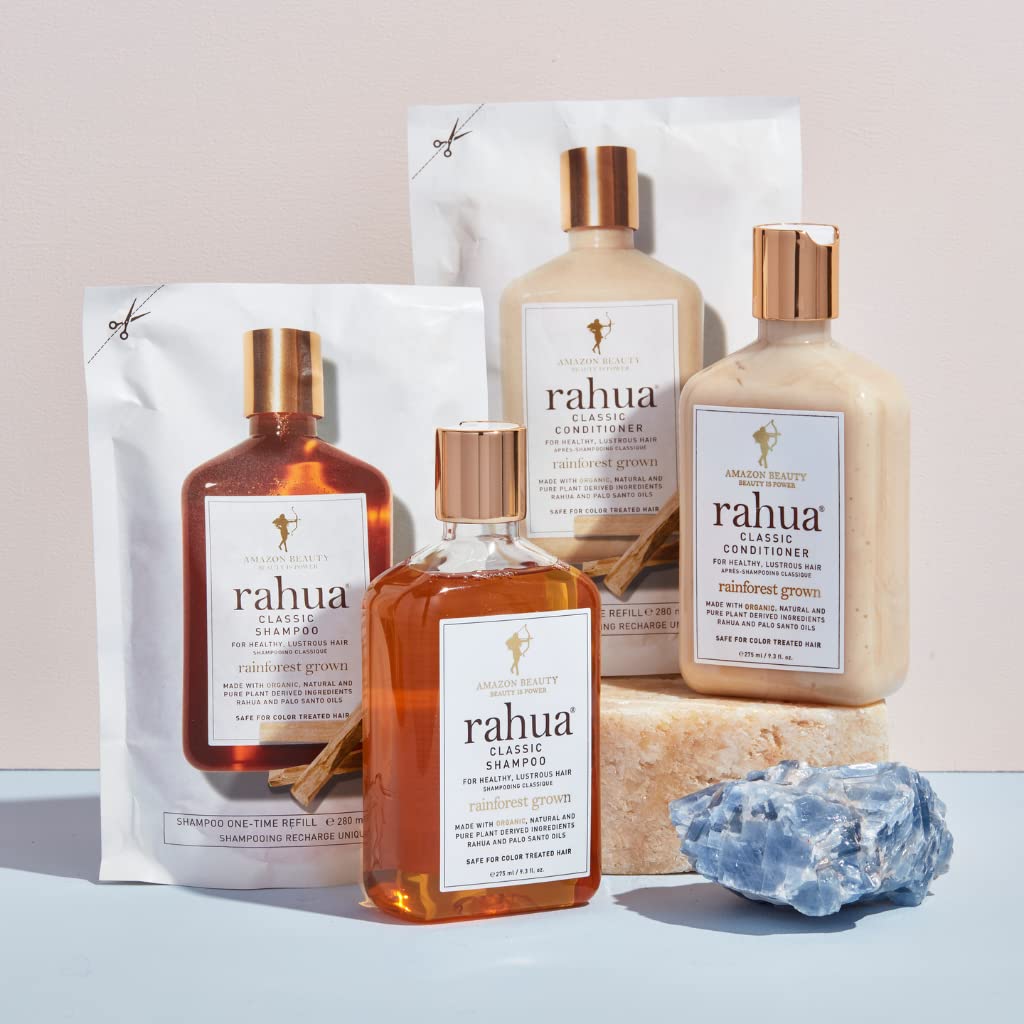 Rahua Classic Hair Conditioner Refill, 9.5 Fl Oz, Moisturizing Organic Conditioner, Natural, Plant Based Derived Ingredients, Palo Santo, For Dry Hair, Hair Care for Soft, Shiny Hair, Scalp Care
