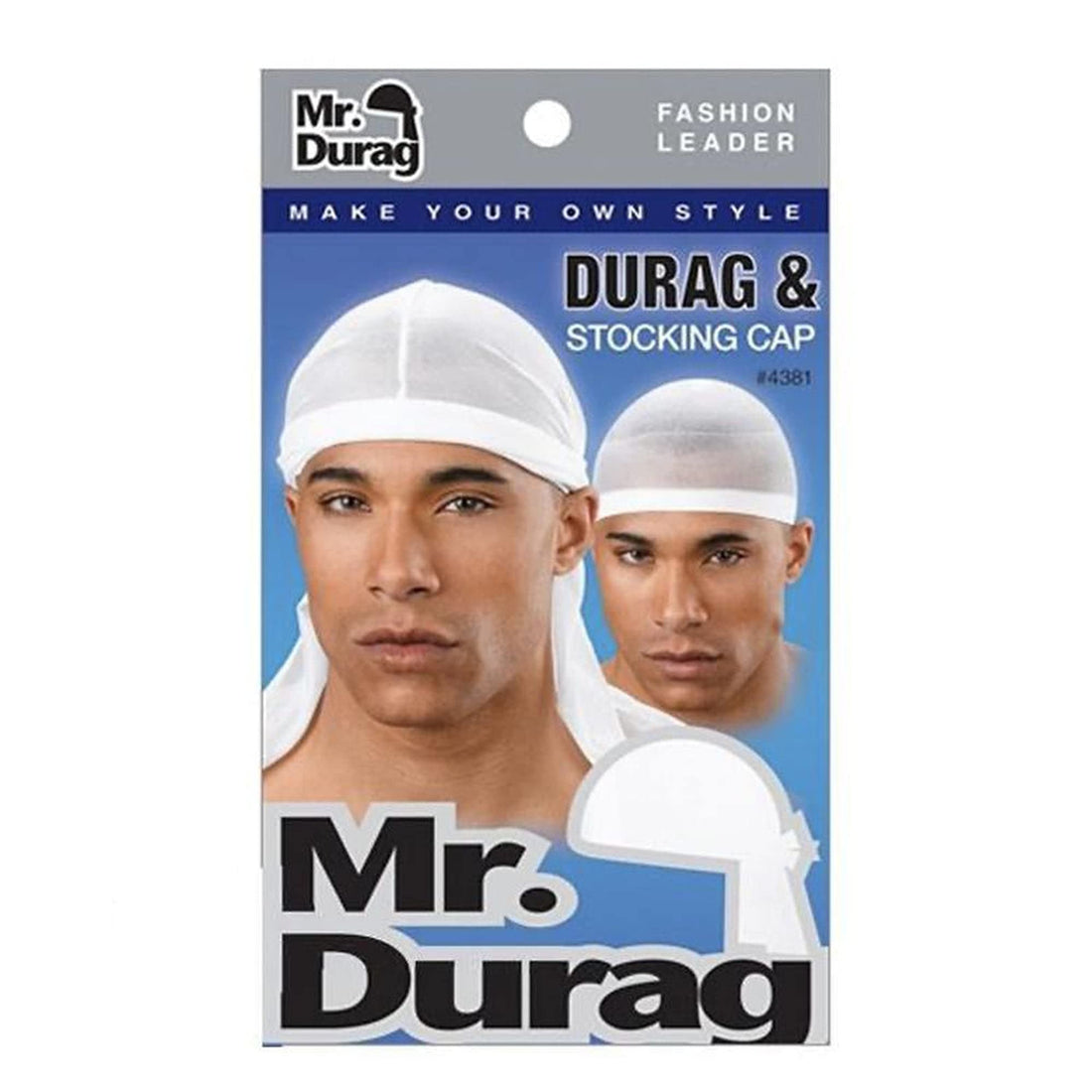 Mr. Durag Solid Durag And Stocking Cap Black