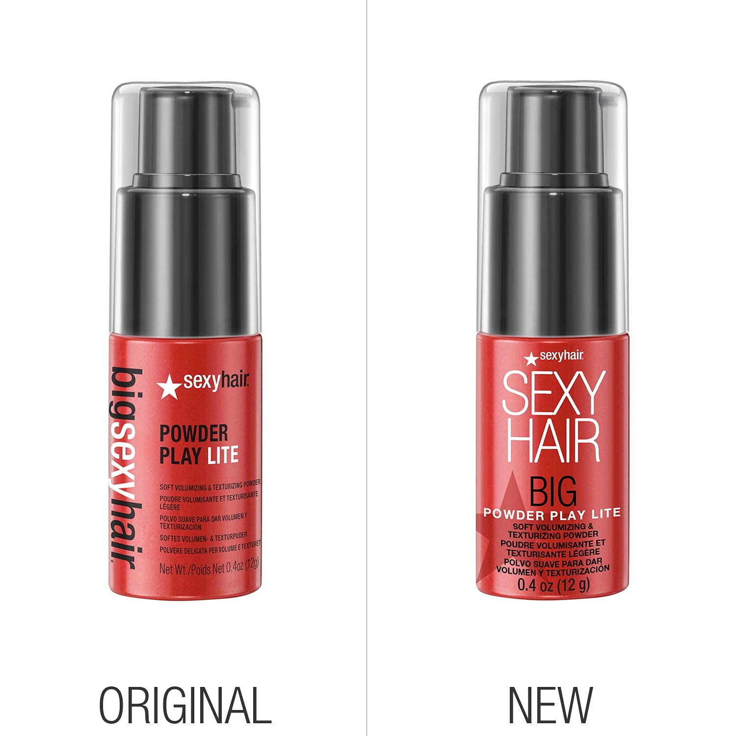 SexyHair Big Powder Play Lite Soft Volumizing & Texturizing Powder, 0.4 Oz | Up to 50% More Volume | Lightweight Powder | Invisibible