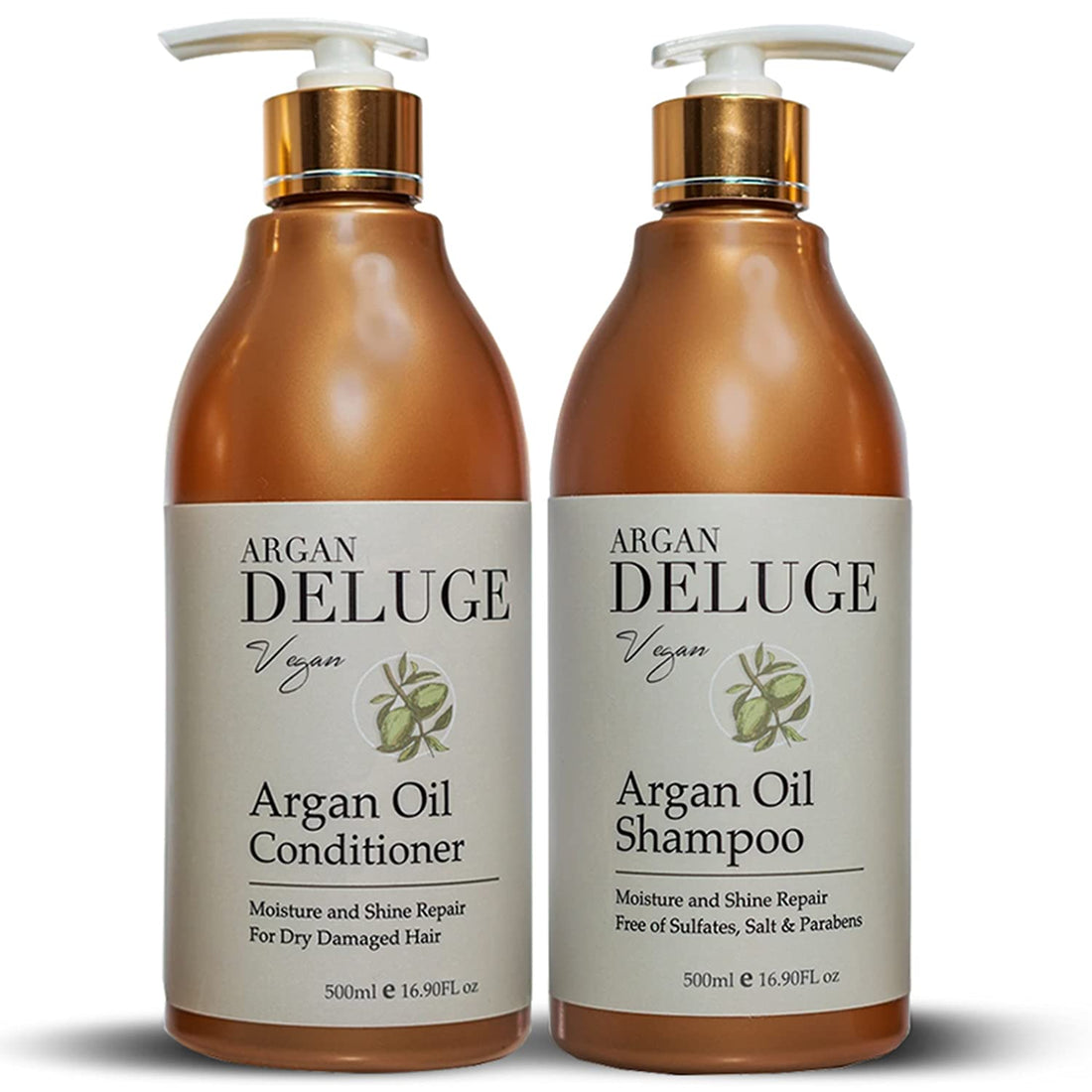 DELUGE Argan Oil Shampoo and Conditioner