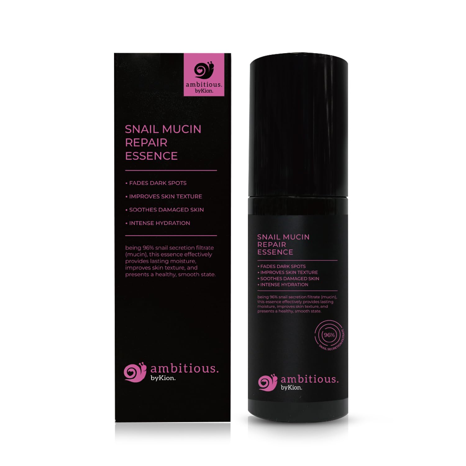 ambitious. byKion.™ Snail Mucin 96% Repair Essence 3.38 fl.oz 100ml, Hydrating Serum for Face with 96% Snail Secretion Filtrate