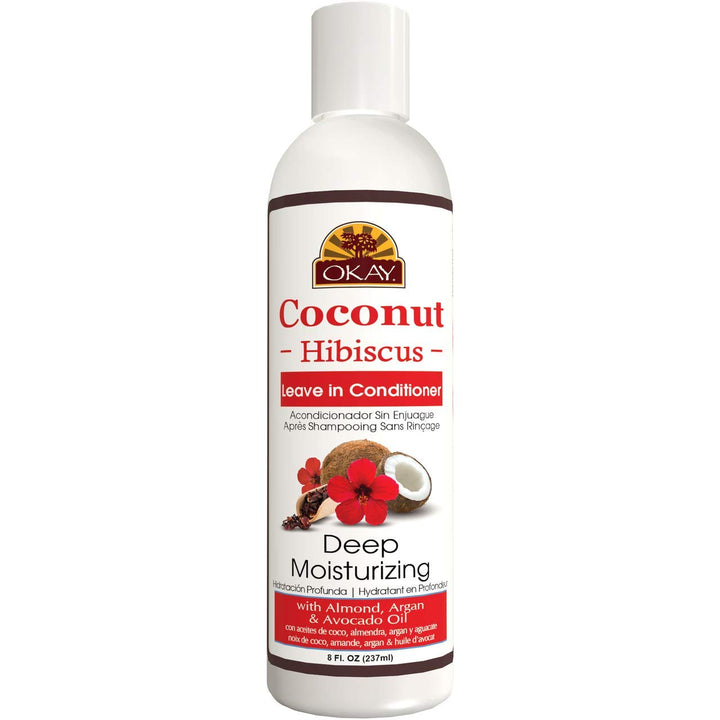 Okay Coconut Leave In Conditioner Hibiscus 8 Ounce
