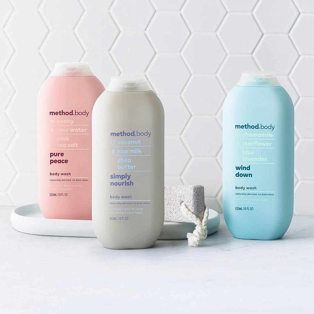 Method Body Wash, Simply Nourish, 18 Ounce (6 Count)