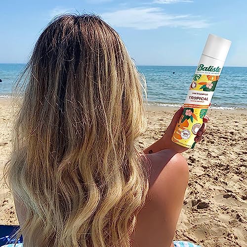 Batiste Dry Shampoo Tropical, Coconut & Floral Fragrance, No Rinse Spray 350ml (11.8 oz.) - 2 Pack