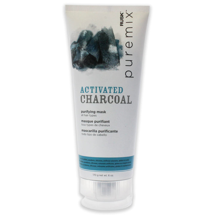 RUSK PUREMIX ACTIVATED CHARCOAL Purifying Mask (all hair types), 6 oz