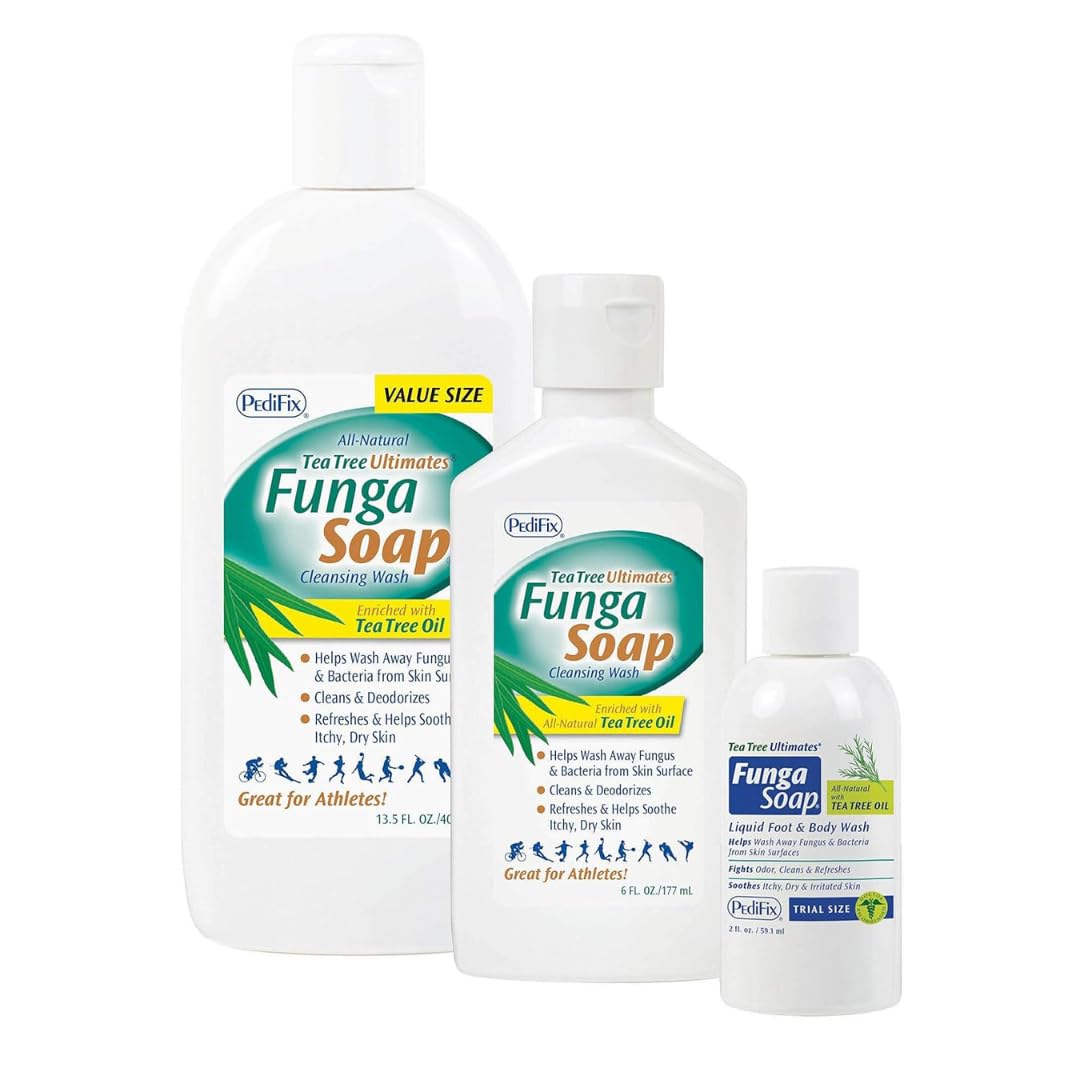 PediFix FungaSoapLiquid with Tea Tree oil, 6 oz.