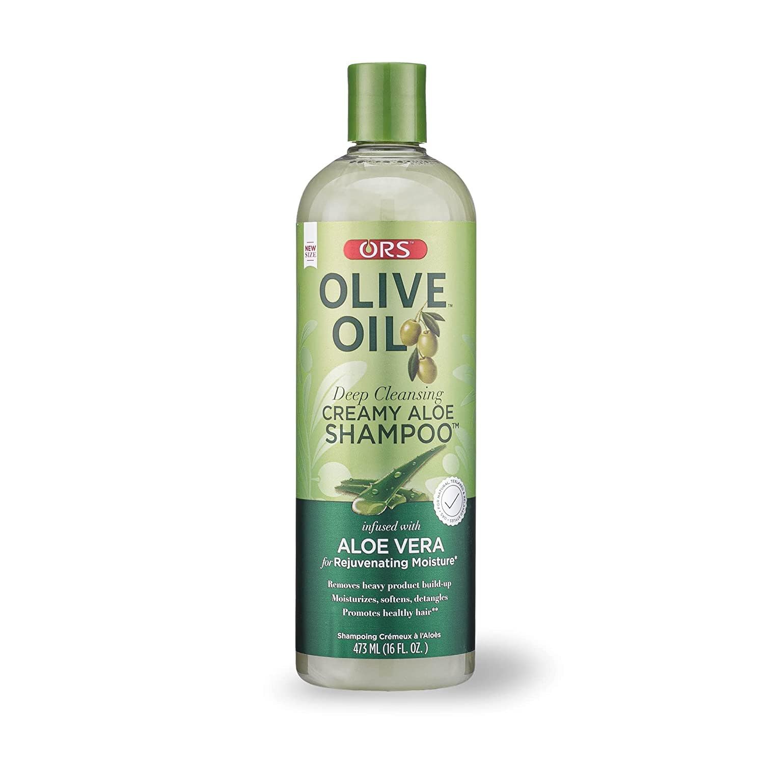 ORS Olive Oil Deep Cleansing Creamy Aloe Shampoo infused with Aloe Vera for Rejuvenating Moisture 16 Ounces