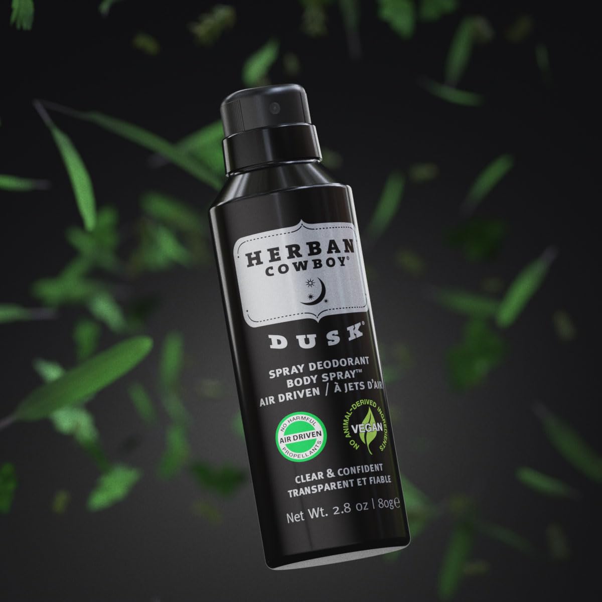 Herban Cowboy Dry Spray Deodorant, Dusk 2.8 Oz (Pack of 1)