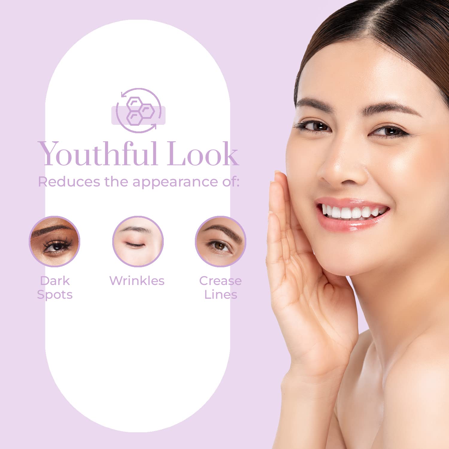 Glow Elixir Eye Serum With Vitamin C, Hyaluronic Acid & Peptides - Revitalizes and Moisturizes | Reduces Dark Circles and Puffiness | Reduce Wrinkles and Fine Lines - 30mL