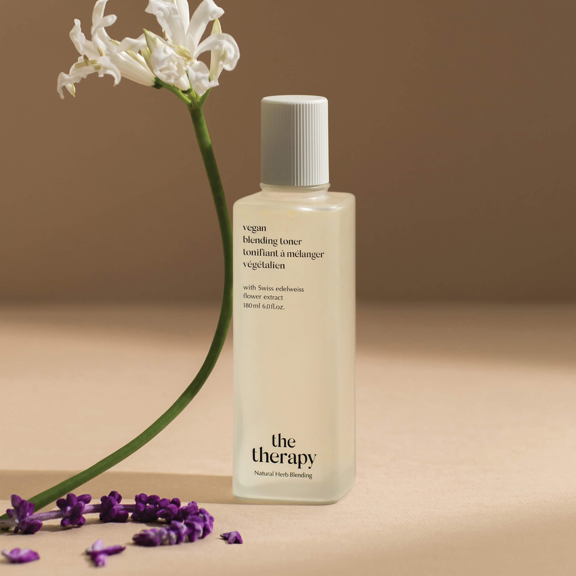 THE FACE SHOP The Therapy Vegan Blending Toner | Organic Vegan Soothing Face Toner | Elasticity Improvement & Deeply Hydrating | Eco-Friendly,6.09 fl. Oz,K-Beauty