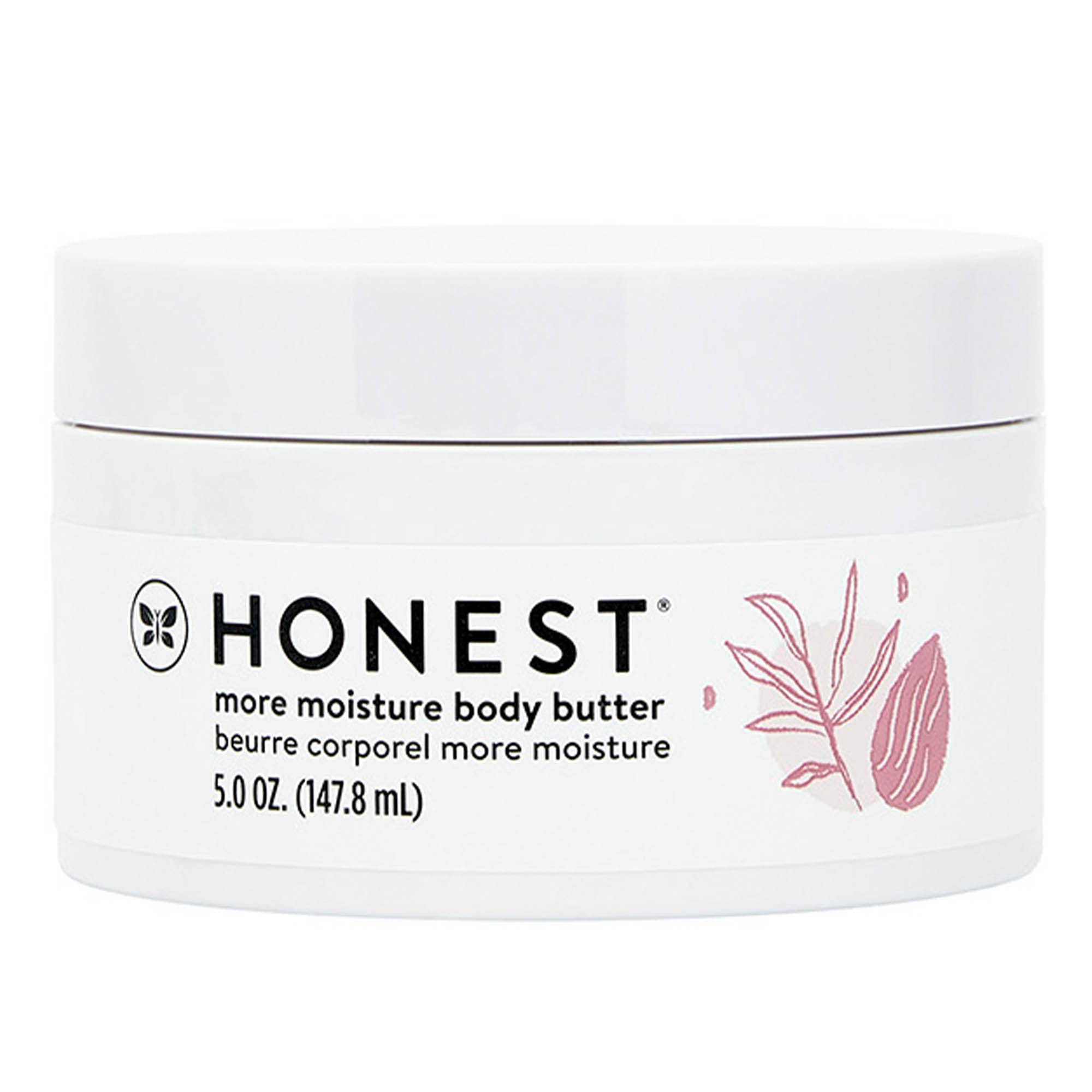 The Honest Company More Moisture Body Butter | Moisturizing Cream for Dry Skin | Vegan + Hypoallergenic | Shea Butter + Nourishing Oils | 5 oz
