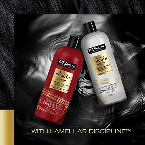 TRESemmé Shampoo Keratin Smooth 4 pack Transforming Unruly Hair, Formulated with Lamellar-Discipline, 28 Fl Oz
