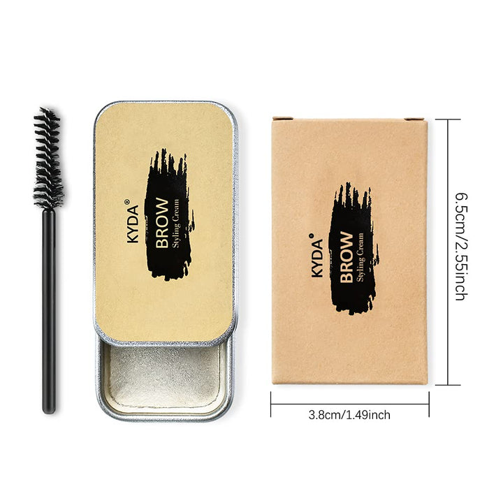 Ownest 2PCS Eyebrow Soap Kit,Brows Styling Soap,Long Lasting Waterproof Smudge Proof Eyebrow Styling Pomade for Natural Brows, 3D Feathery Brows Makeup Balm