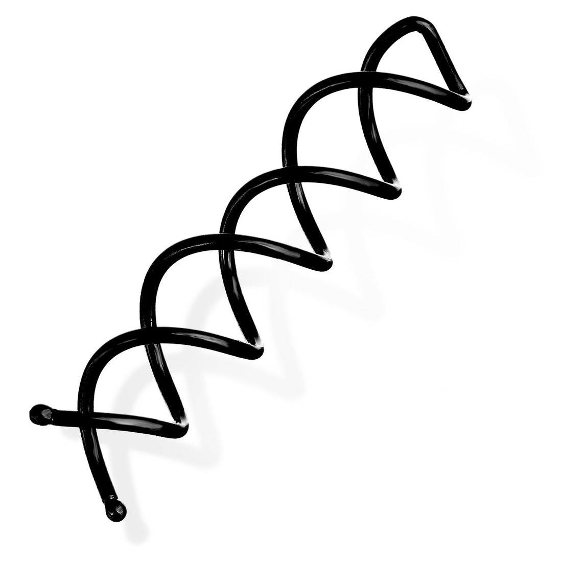 eBoot Black Spiral Hair Pin Spin Pin Spiral Hair Clip Mini Spin Clip Bun Stick Pick for DIY Hair Style 20 Pack