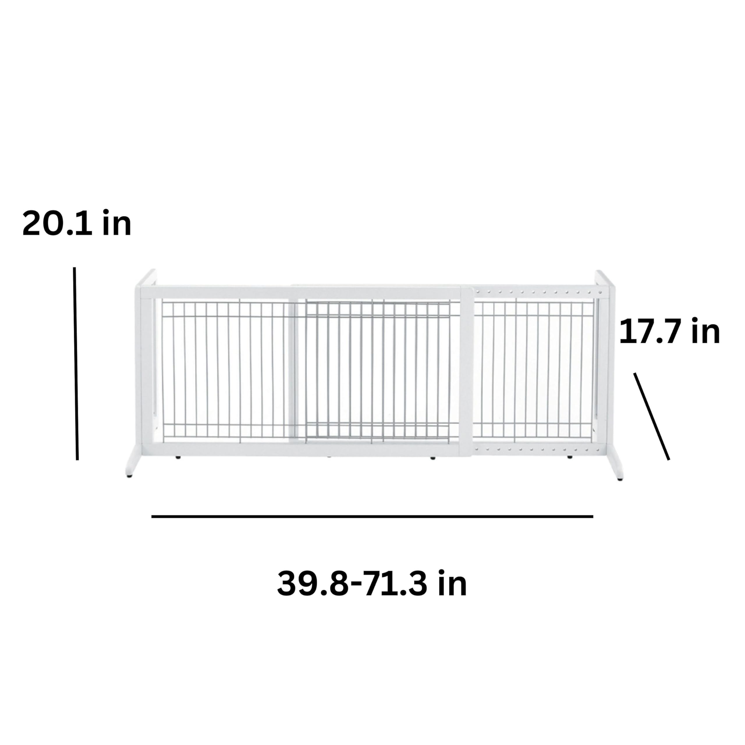 Richell Freestanding Pet Gate, Large, Origami White