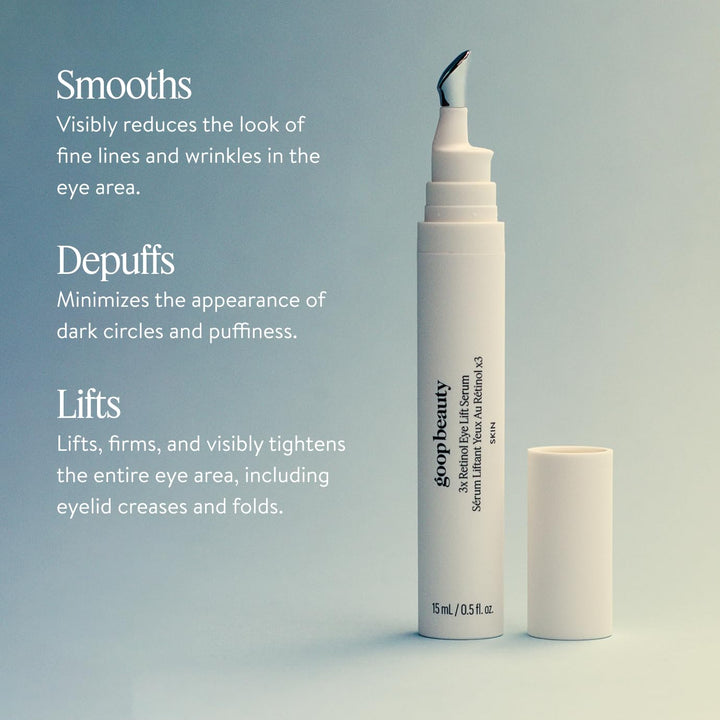 goop Beauty 3x Retinol Eye Lift Serum | Fine Lines and Wrinkles Treatment | 0.5 fl oz