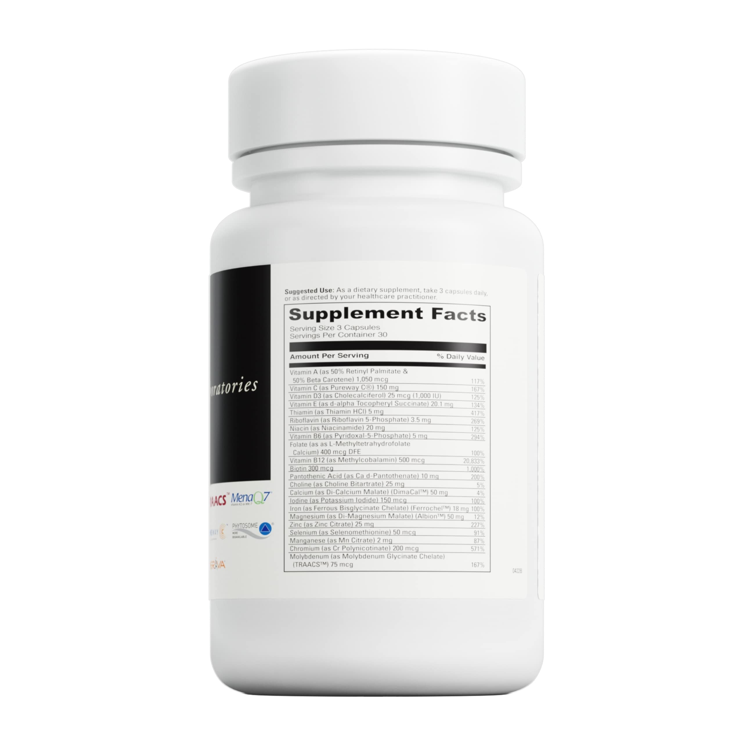 DAVINCI Labs - Daily Best Women - A Dietary Supplement with Vitamin B6, Vitamin B12 Vitamin C, Vitamin K2, and More - Vegetarian, Gluten-Free - 90 Capsules