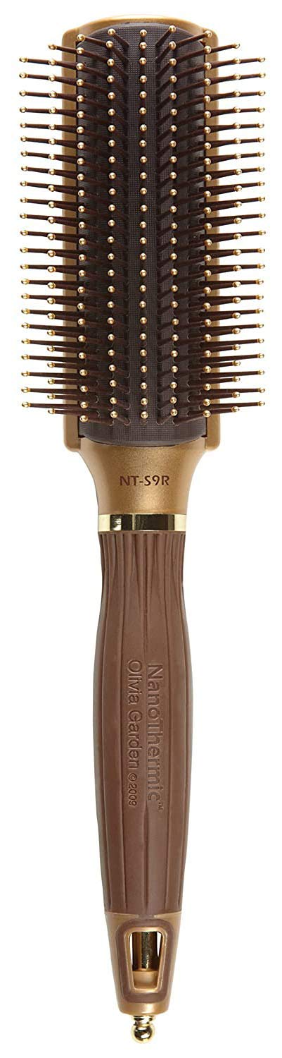 Olivia Garden NanoThermic Ceramic + Ion Styling Hair Brush (NT-S9R)