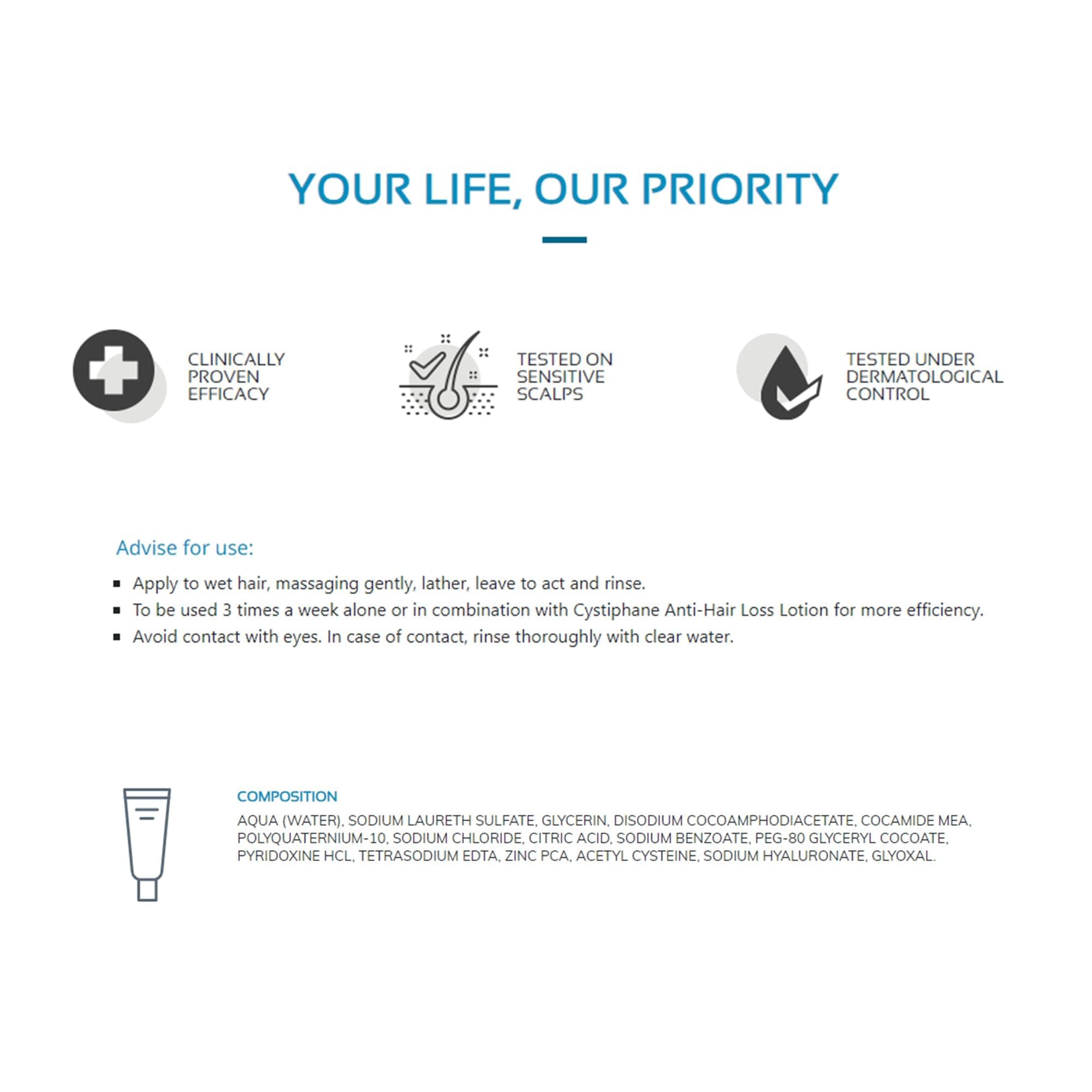 Cystiphane Hair Loss Shampoo 200ml