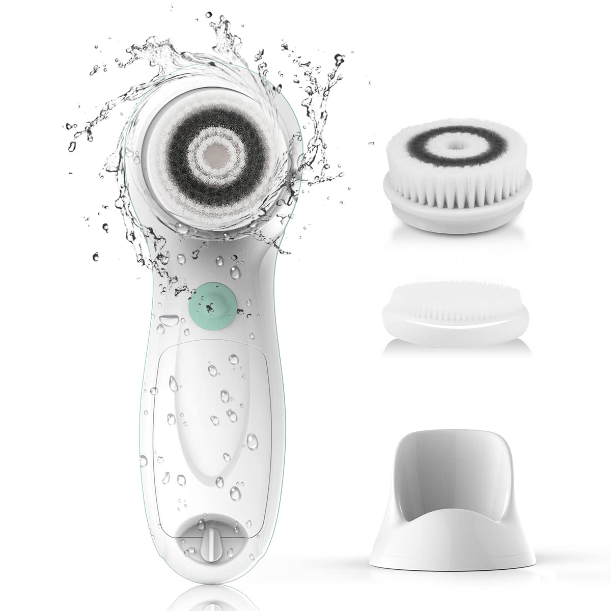 TOUCHBeauty AS-0759D 360 Rotary Facial Cleansing Brush with PBT Brush&Convenient Stand
