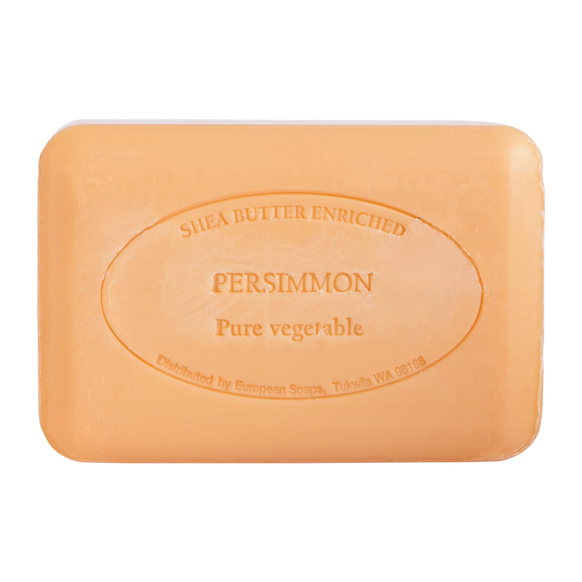 Pre de Provence Artisanal French Soap Bar Enriched with Shea Butter, Persimmon, 250 Gram