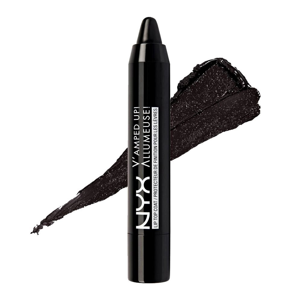 Nyx Professional Makeup Vamped Up Lip Top Coat, Black, 3g