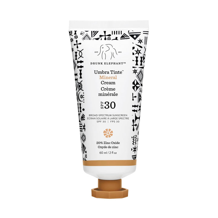 Drunk Elephant Umbra Tinte Mineral Cream (SPF 30) - 60 ml/2 fl oz - Mineral Sunscreen - Clean Clinical Skincare - Cruelty-Free - Dermatologist-Tested - Free of Essential Oils, Silicones, and Fragrance