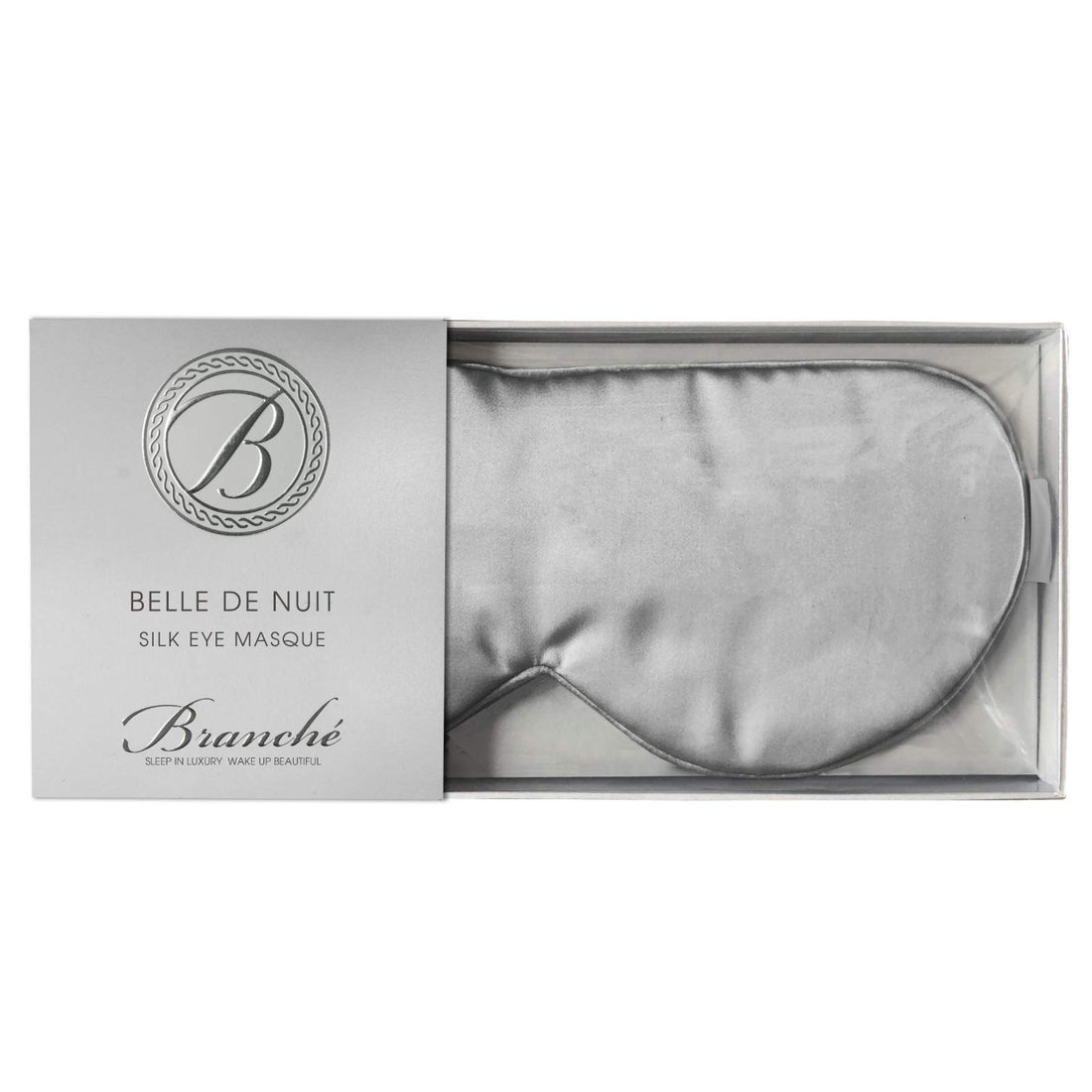 Silver Belle De Nuit 100% Silk Eye Masque 1 pc by Branche
