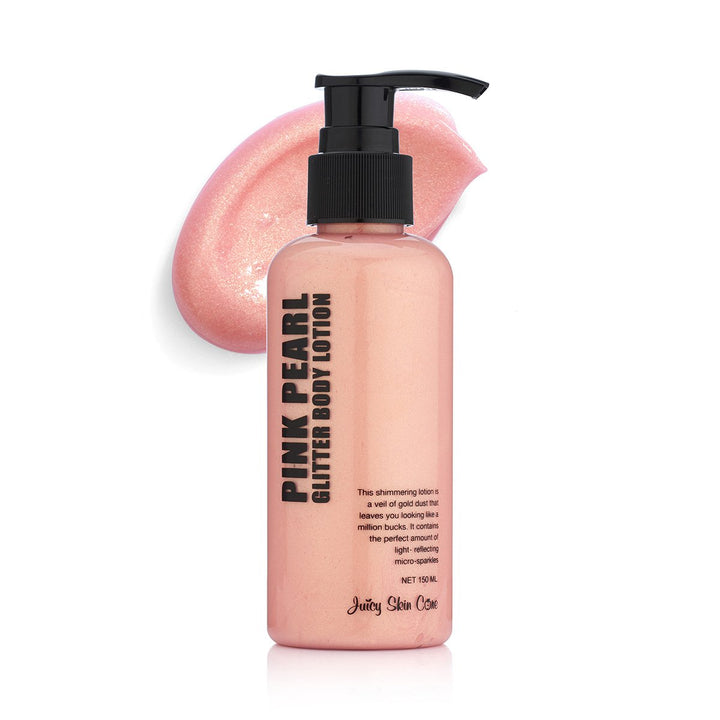 Pink Pearl: Juicy Skin Care Gold Glitter Up! - Pink Pearl Glitter Body Lotion & Smoothing Lotion. (Pink Pearl)