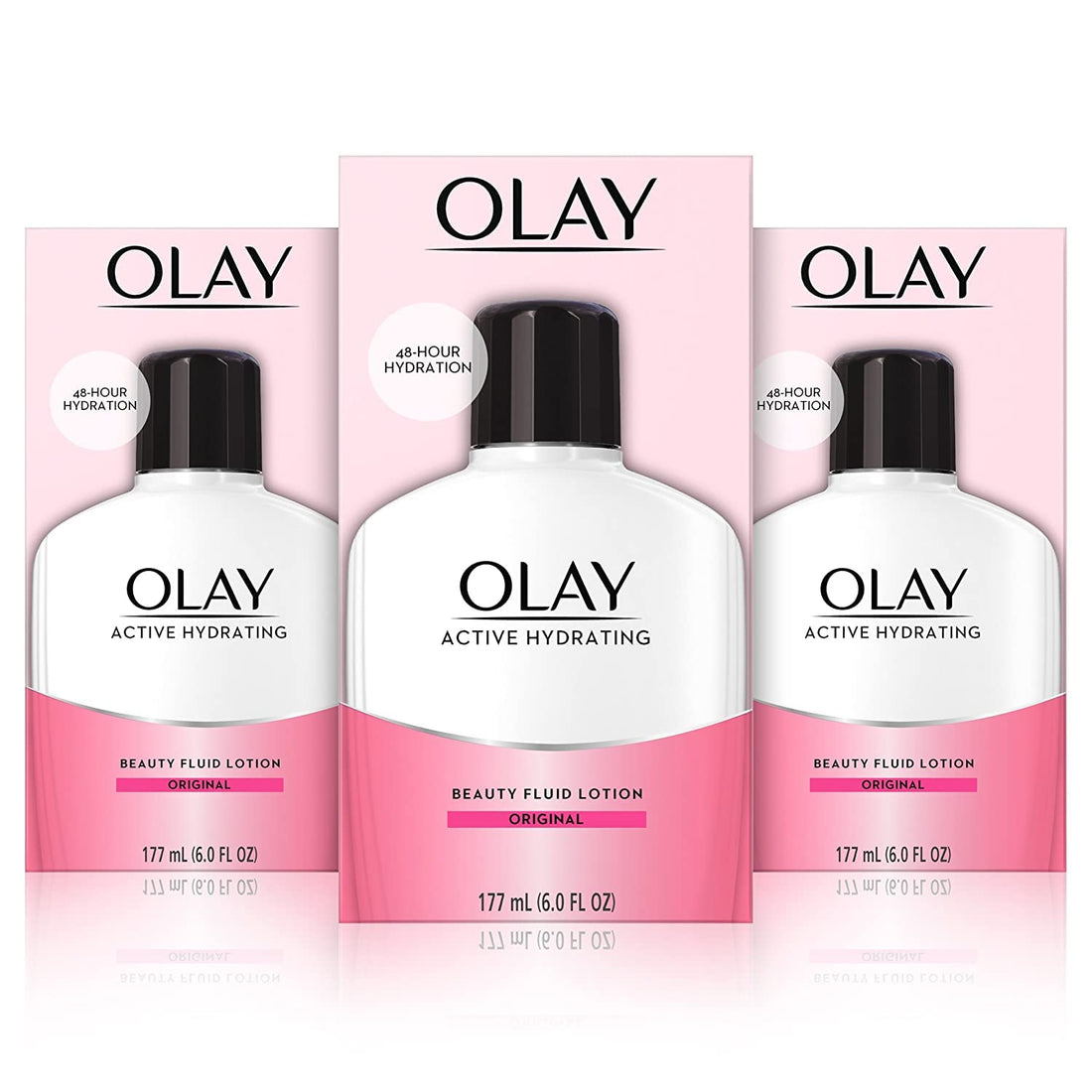 OLAY Active Hydrating Beauty Fluid Original 6 oz (Pack of 3)