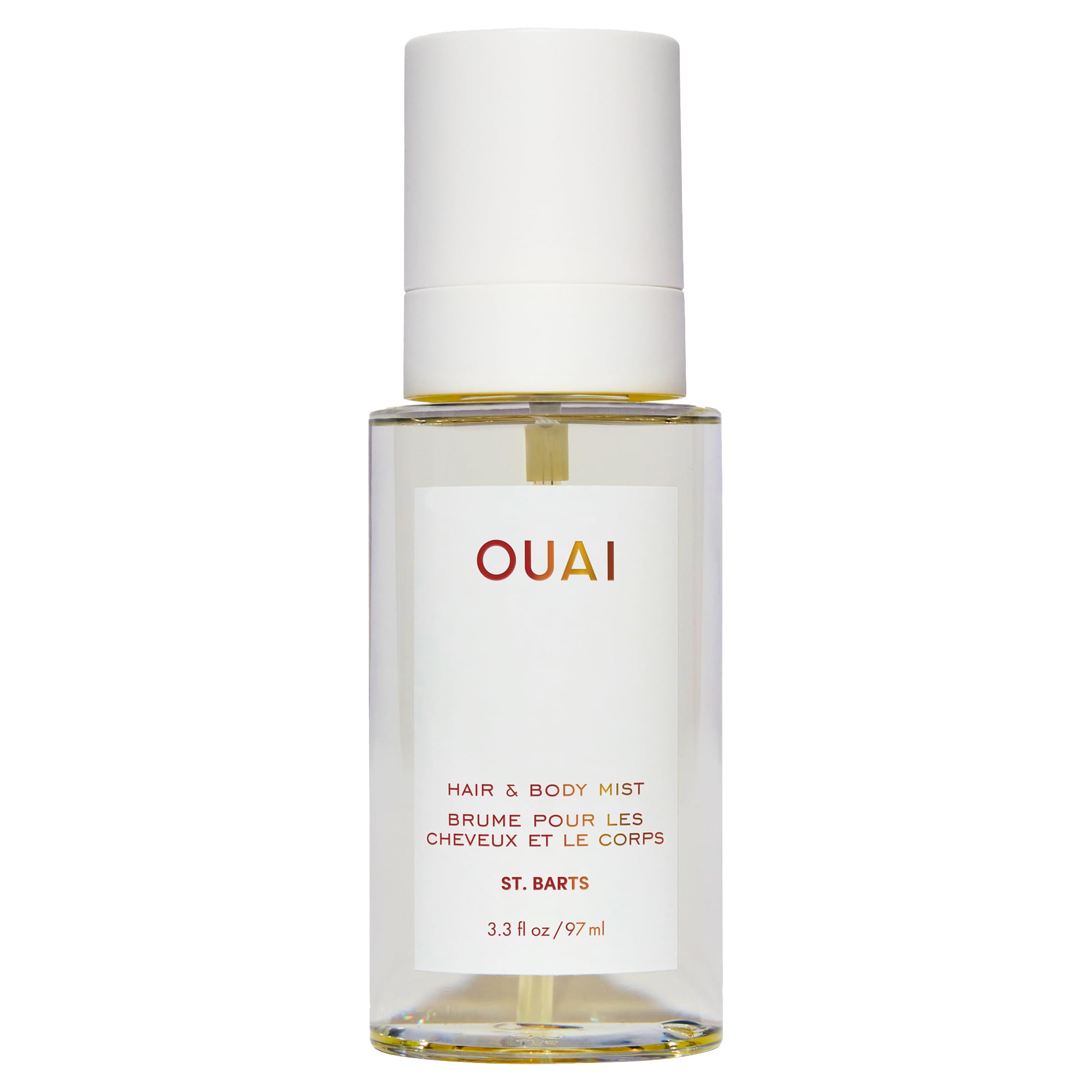 OUAI St. Barts Hair and Body Mist - Tropical-Scented Hair Perfume and Body Spray - Notes of Dragonfruit, Orange Blossom, Tuberose & Musk (3.3 Fl Oz)