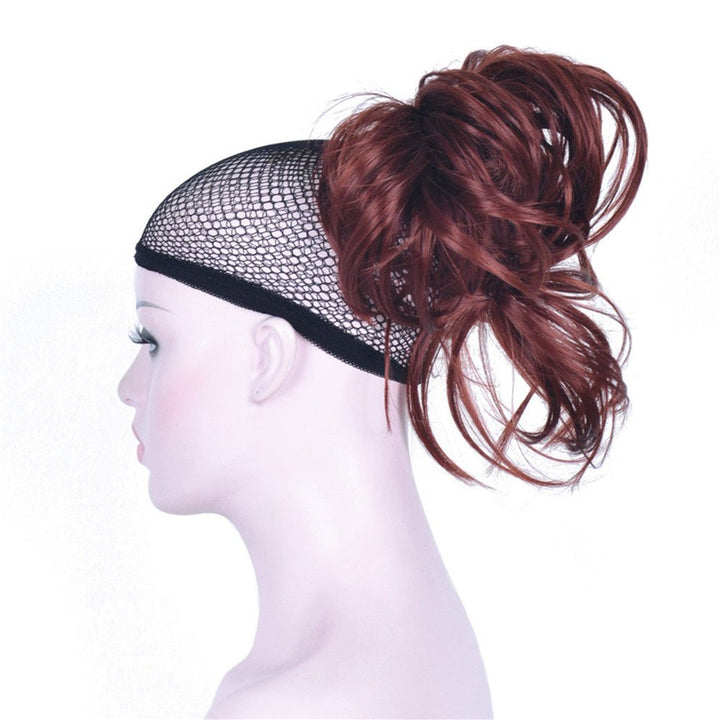 #131: Aimole Synthetic Ponytail Claw Clip-On Straight Wig Short Extensions Hair Hairpiece(131-Burgundy Red)