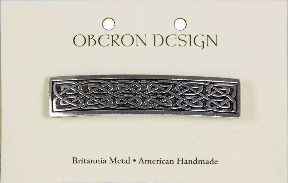 Hair Clip | Barrette | Small Celtic | Handmade in the USA by Oberon Design