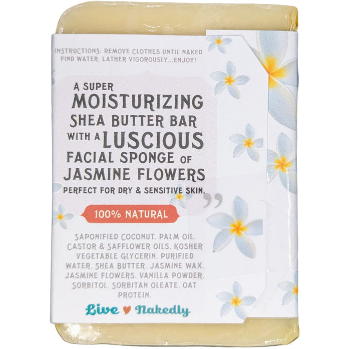 Jasmine Shea Butter BAR SOAP Jasmine Pikake Vanilla Soy