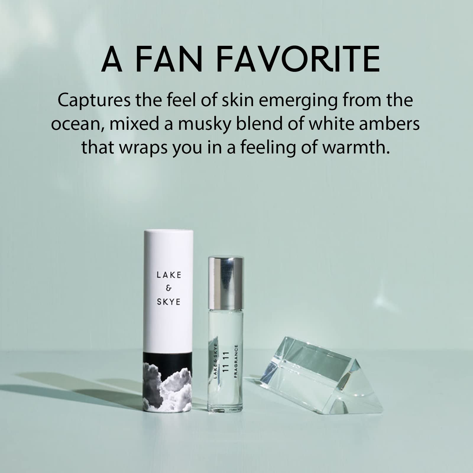 LAKE & SKYE 11 11 - Rollerball Fragrance Oil - Unisex Fragrance Collection With a Musky Blend of Natural White Ambers. - 0.33 oz 10 ml