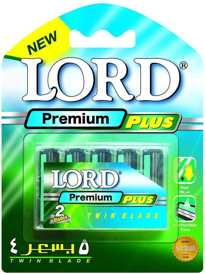 10 LORD II Twin Blades cartridges 2 Packs Trac II compatible